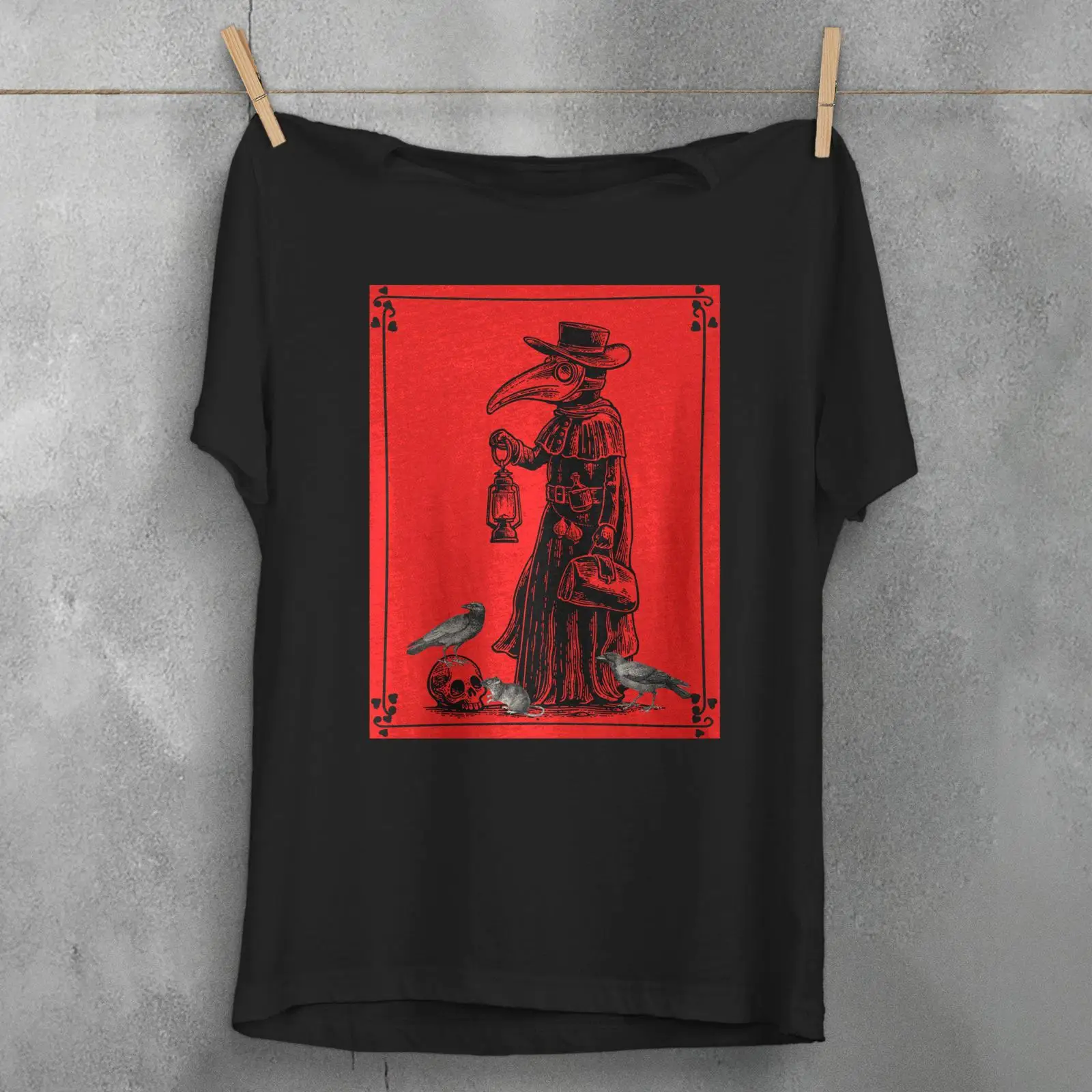 Men'S Fashion History - ペストドクター Tシャツ ゴシック歴史 スカル メディシン ヴィンテージ