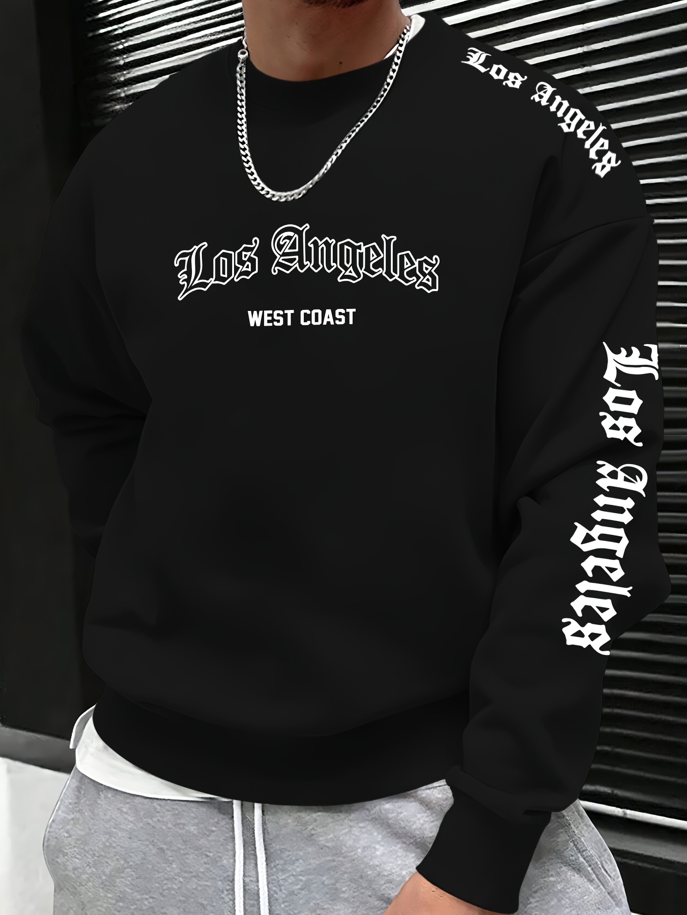 Mens Fashion Casual - 2026秋冬メンズラウンドネックレタープリントスウェットシャツ - 快適で柔らかくカジュアルでおしゃれなストリートウェア（男性用）