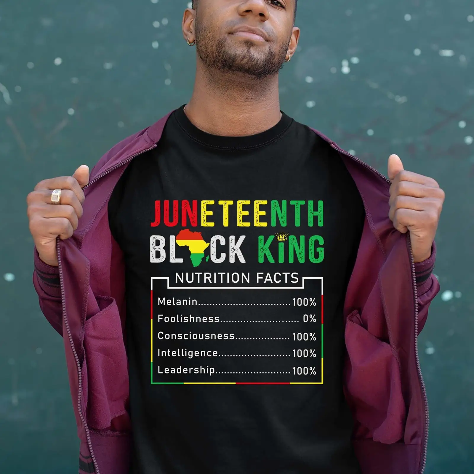 Men'S Fashion History - Juneteenth ブラック キング T シャツ ヒストリー