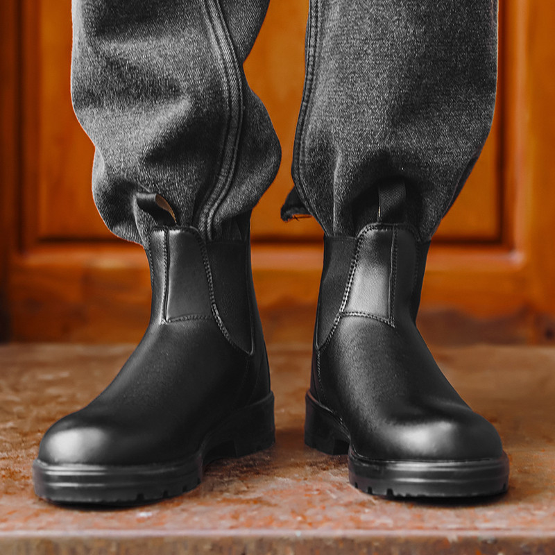 Mens Fashion Zapatos - 2026 ファッションユニセックスシューズ屋外ノンスリップブーツレトロカップルレザーブーツ冬屋外カウボーイボタス Masculinas Zapatos Hombre