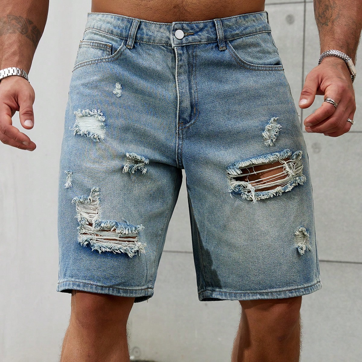 Men'S Fashion Jeans - メンズショートジーンズ,メンズストリートウェア,通気性デニム,ブランド衣類,バミューダ,夏,新しいファッション