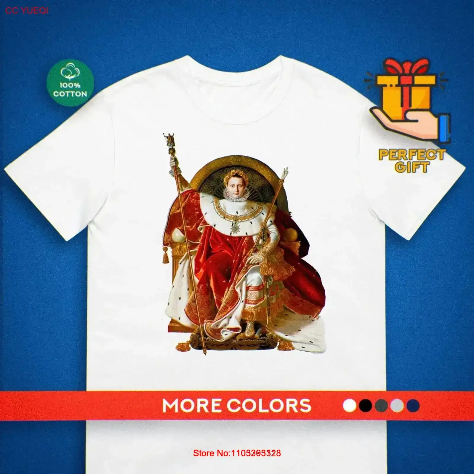 Men'S Fashion History - ナポレオン Tシャツ イングレス絵画 美術史 ファッション ヴィンテージ