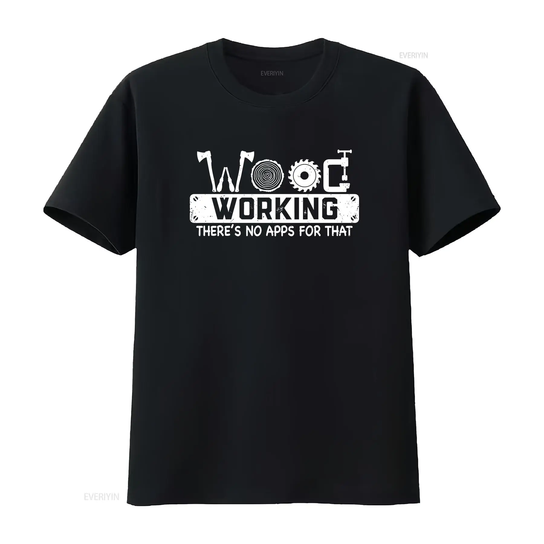Men'S Fashion App - 木工用のアプリはありません。Tシャツ、大工、木工職人、ヴィンテージ、少し洗い加工されたグラフィック、ファッションデザイナーの服