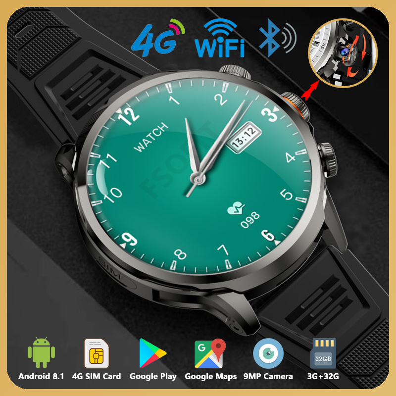 4GネットワークAndroidスマートウォッチ180 °   - Men'S Fashion App のレビューと価格