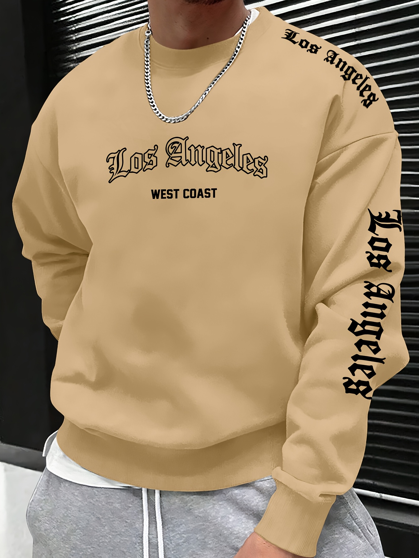 2026秋冬メンズラウンドネックレタープリントスウェットシャ - Mens Fashion Casual のレビューと価格