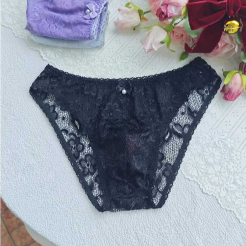 薄手のセクシーな男性用レースパンティーローウエスト刺繍ライブ - Men Fashion Rave のレビューと価格