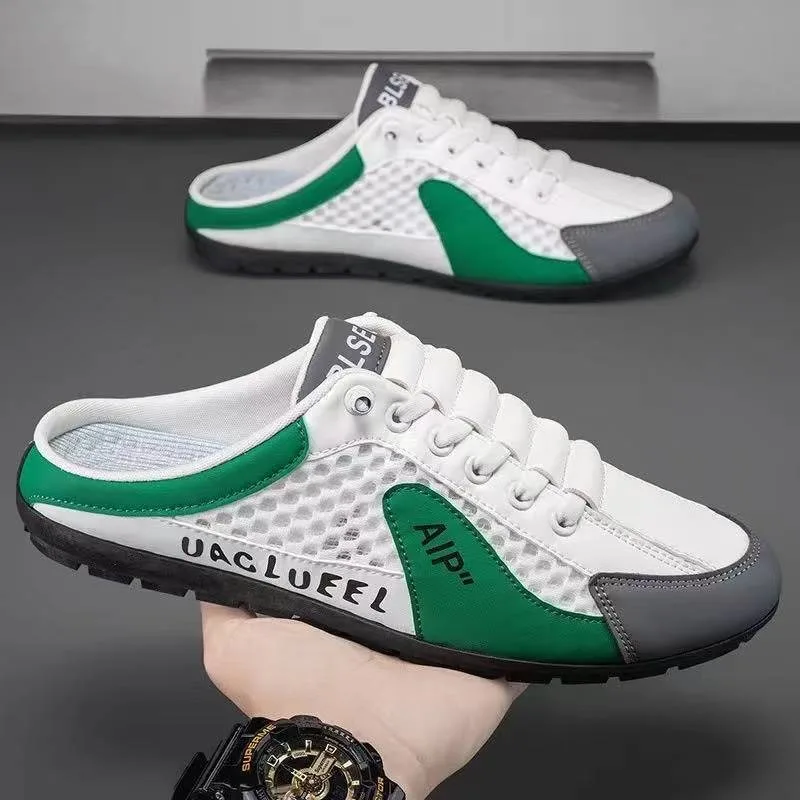 メンズファッションソフトソールハーフスリッパ夏の男性トレンデ - Mens Fashion Zapatos のレビューと価格