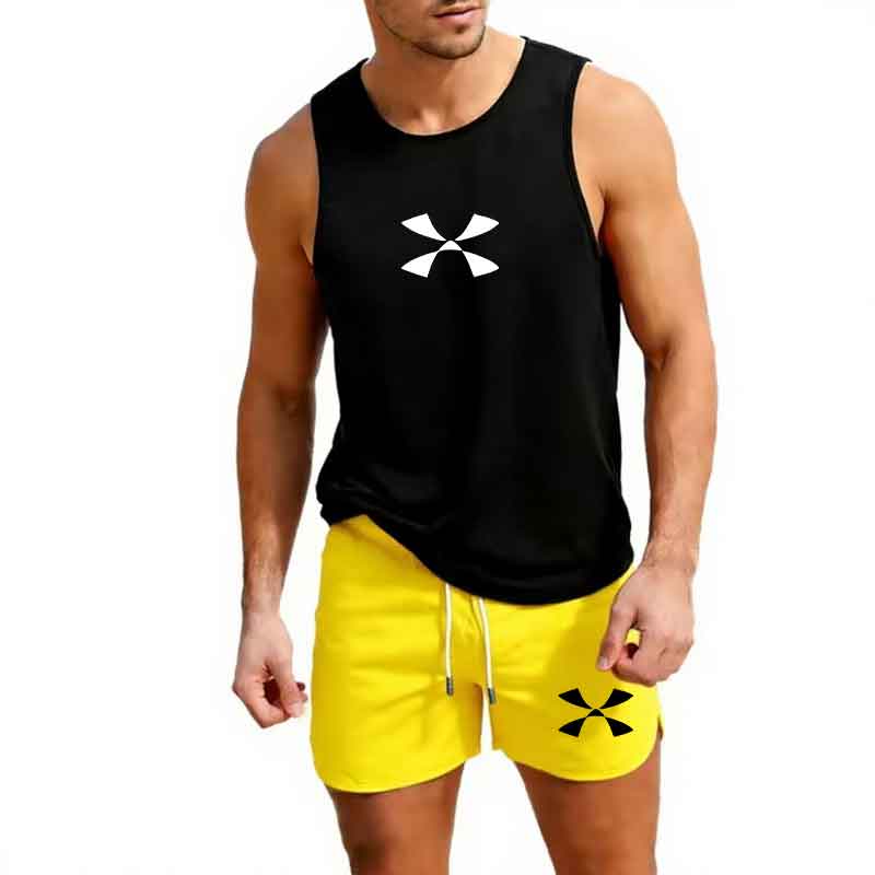 屋外ジョギングスポーツウェアメンズベスト + ショーツ 2  - Men'S Fashion Trends のレビューと価格