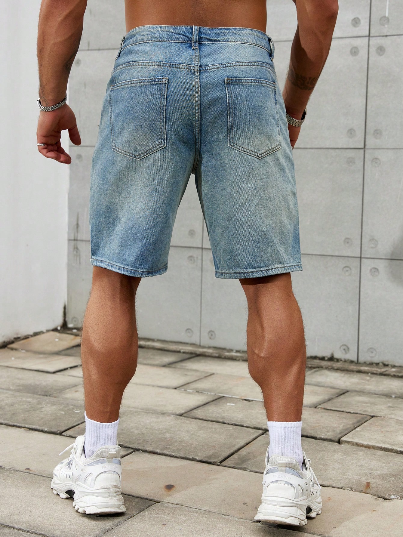 メンズショートジーンズ,メンズストリートウェア,通気性デニム - Men'S Fashion Jeans のレビューと価格