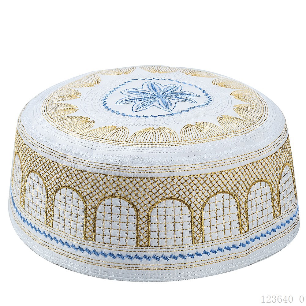 男性用のイスラム教徒の祈りの帽子,刺embroidery,綿 - Mens Fashion Caps のレビューと価格