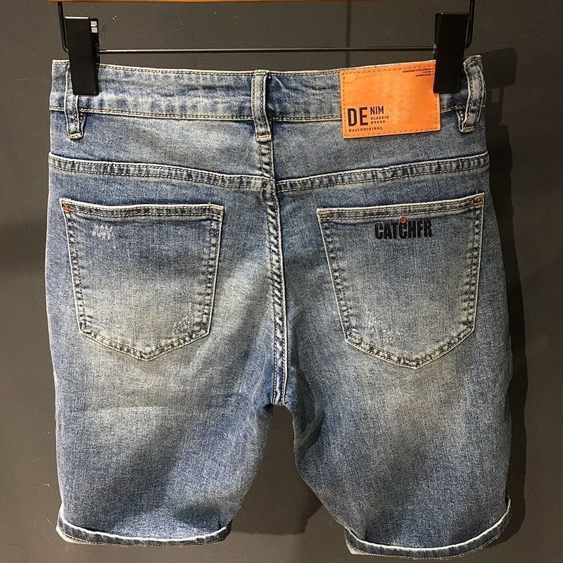 メンズオーバーサイズデニムショーツ,テキストポケット付き,ス - Men'S Fashion Jeans のレビューと価格