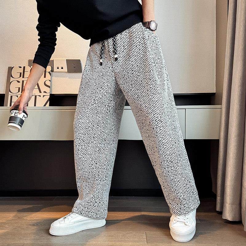 2026 メンズクールカジュアルパンツ秋韓国スタイルハイスト - Mens Fashion Dark Grey Pants のレビューと価格