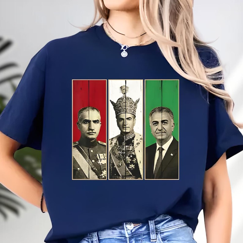 モハマド・レザ・パハラヴィの肖像画シャツ、イラン国王プリント - Men'S Fashion History のレビューと価格