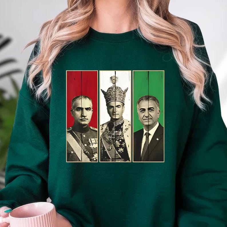 モハマド・レザ・パハラヴィの肖像画シャツ、イラン国王プリント - Men'S Fashion History のレビューと価格
