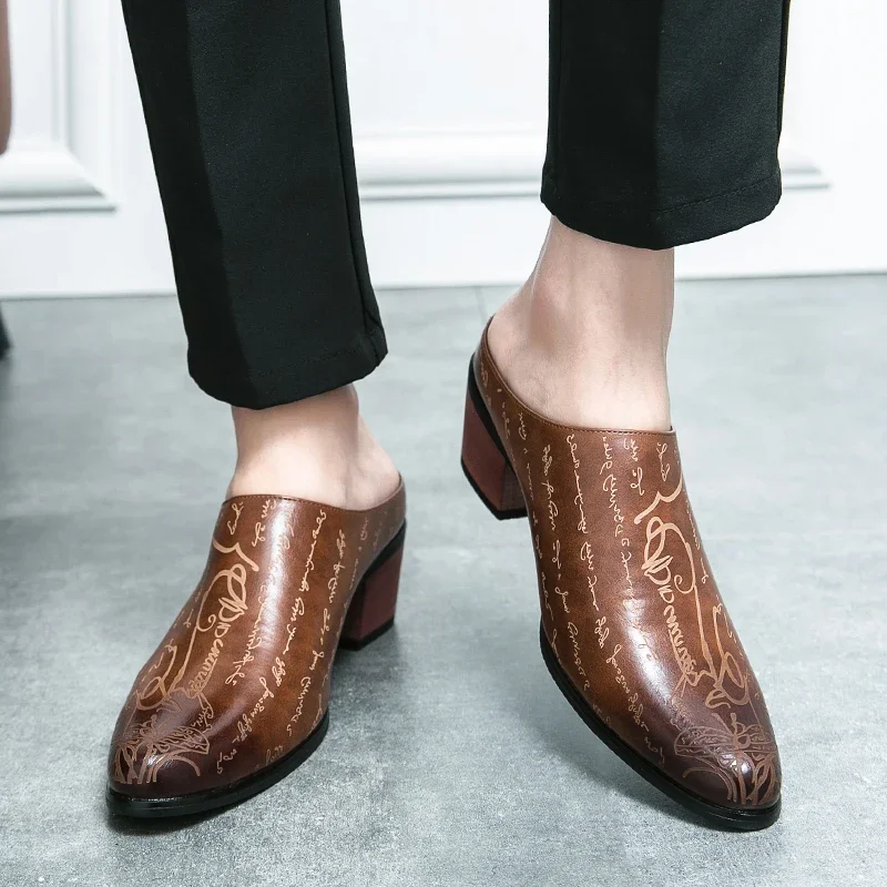 4 センチメートルヒール男性ローファーカジュアルドレスシュー - Mens Fashion Zapatos のレビューと価格