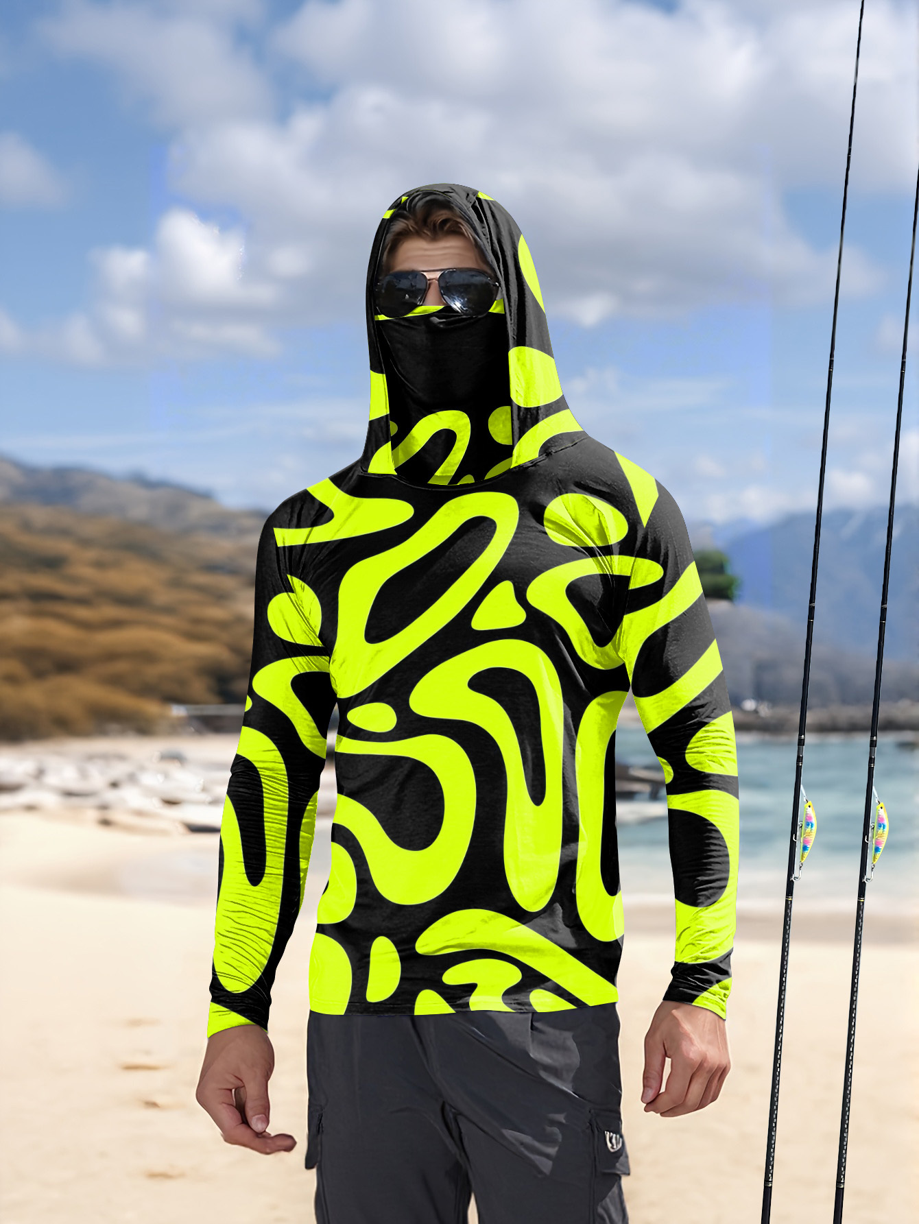 2026年夏新作 メンズ長袖シャツ 3Dパターンプリント ス - Mens Fashion Casual のレビューと価格
