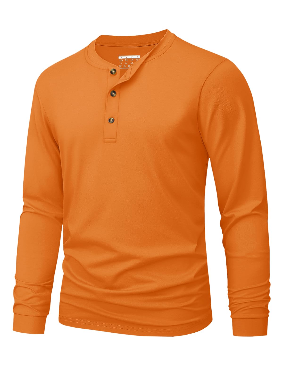 メンズヘンリー Tシャツシンプルな無地プリント長袖 Tシャツ - Mens Fashion Casual のレビューと価格