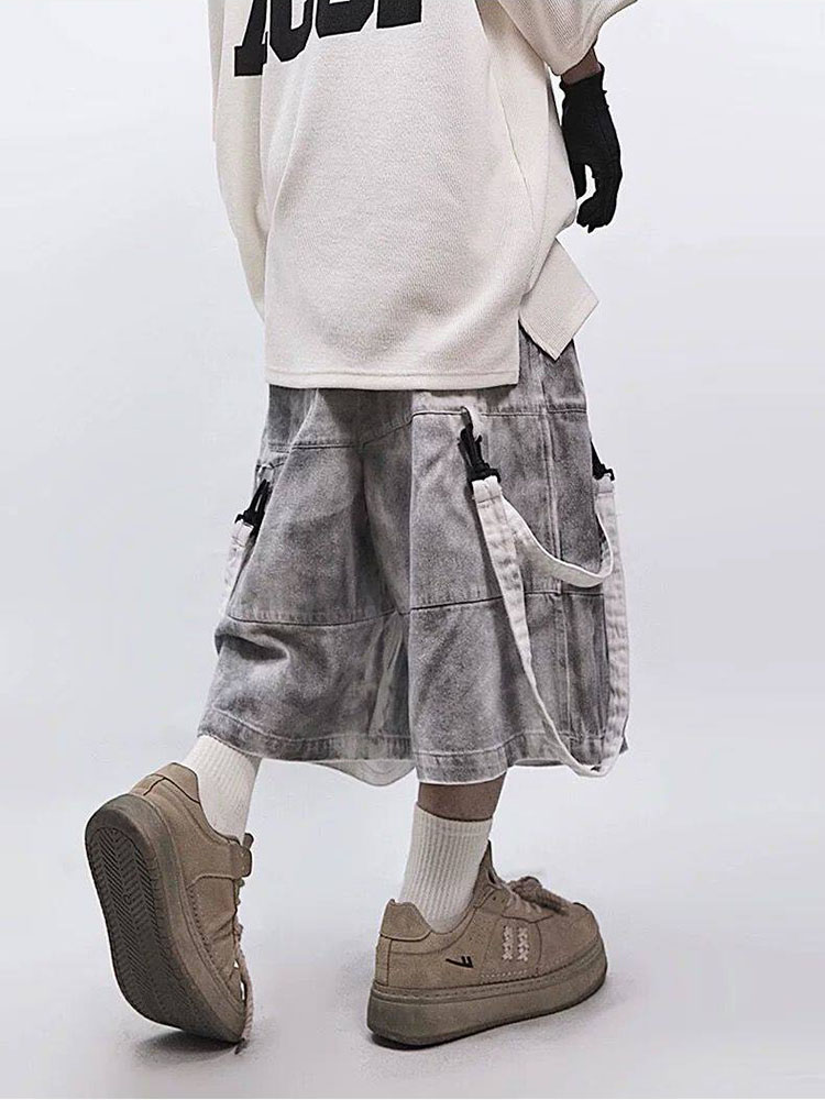 レトロヒップホップメンズリップドジーンズ夏アメリカンカジュア - Men'S Fashion Jeans のレビューと価格